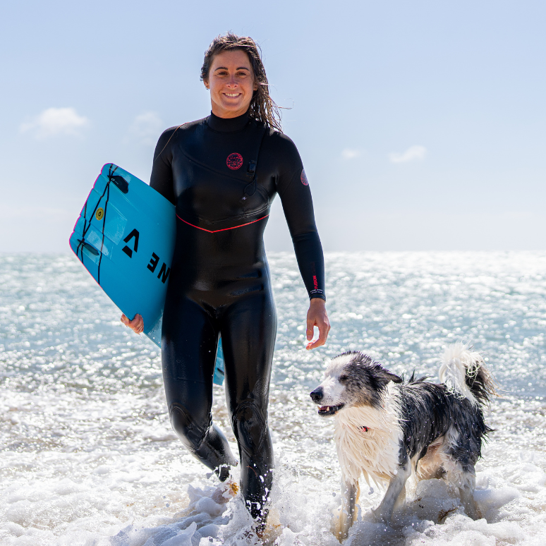 Världsmästaren i kitesurfing Gisela Pulido