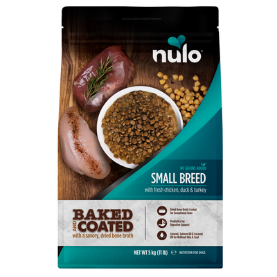 Baked & Coated små hundraser kyckling, anka och kalkon recept för hundar