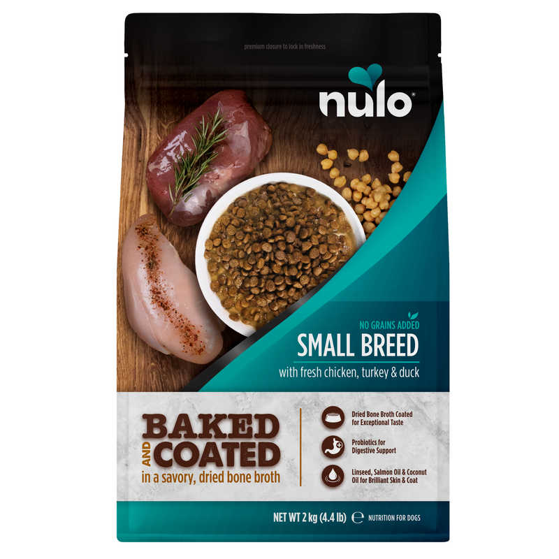 Baked & Coated små hundraser kyckling, anka och kalkon recept för hundar