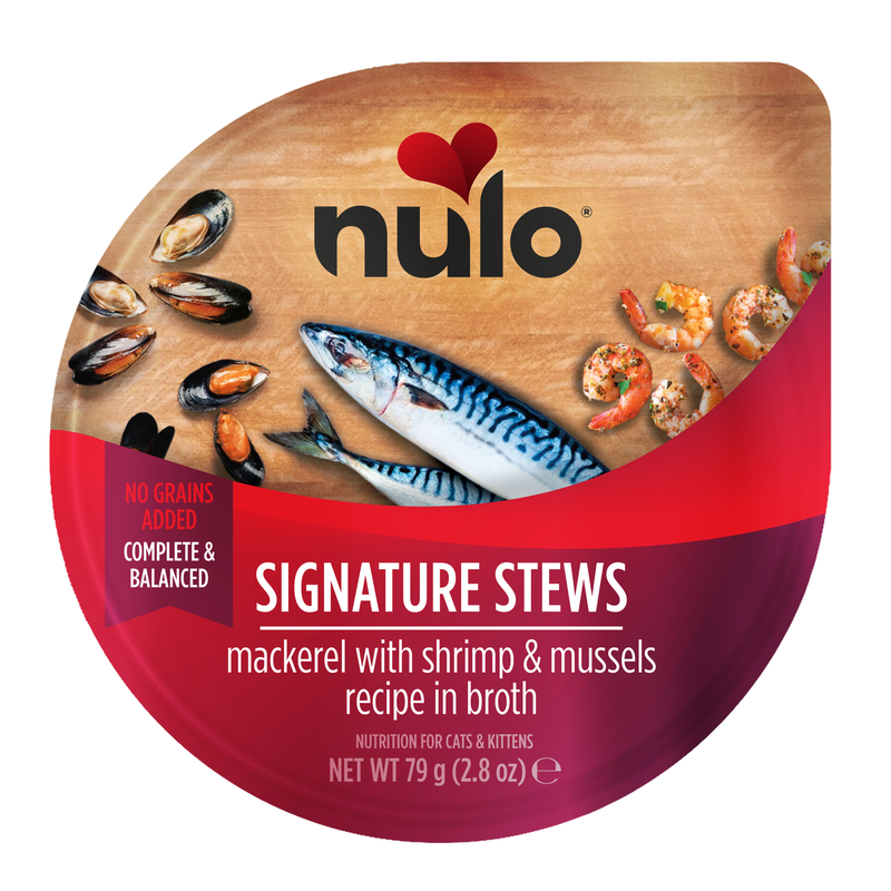 Signatur grytor makrill, räk och mussel recept för katter